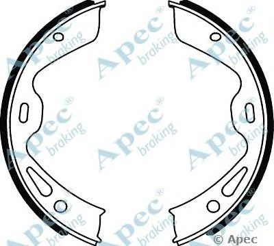 APEC BRAKING shu790 -  Комплект тормозных колодок